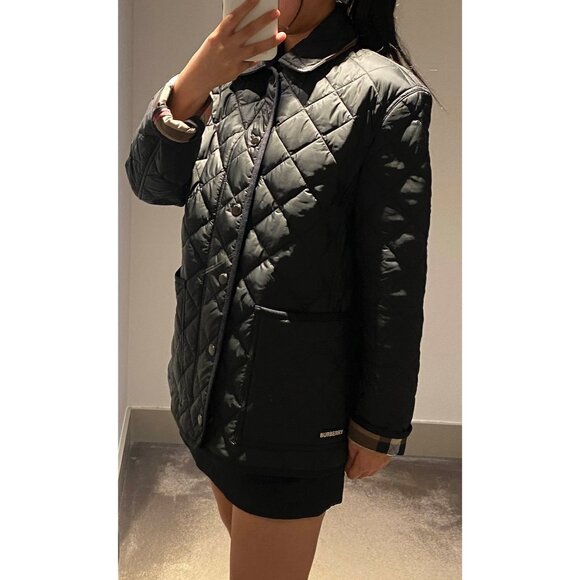 Burberry Women’s Darly Quilted Jacket Black L - Picture 9 of 9
